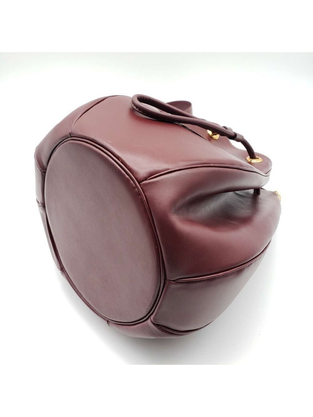 100% Authentic Must De Cartier Bordeaux Leather Shoulder Bag - Picture 9 of 16